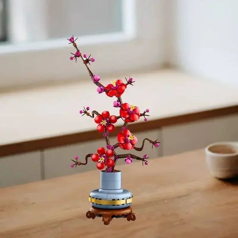 Fleurs Décoratives en Blocs de Construction – Collection Botanique à Assembler